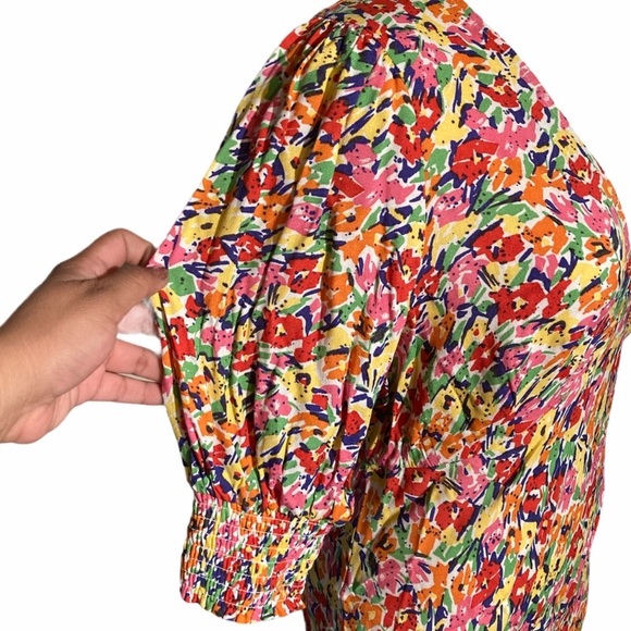 Rixo Floral Puff Sleeve Dress - Picture 10 of 13